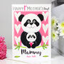 Personalised Panda 1st Mother's Day Card, thumbnail 1 of 3