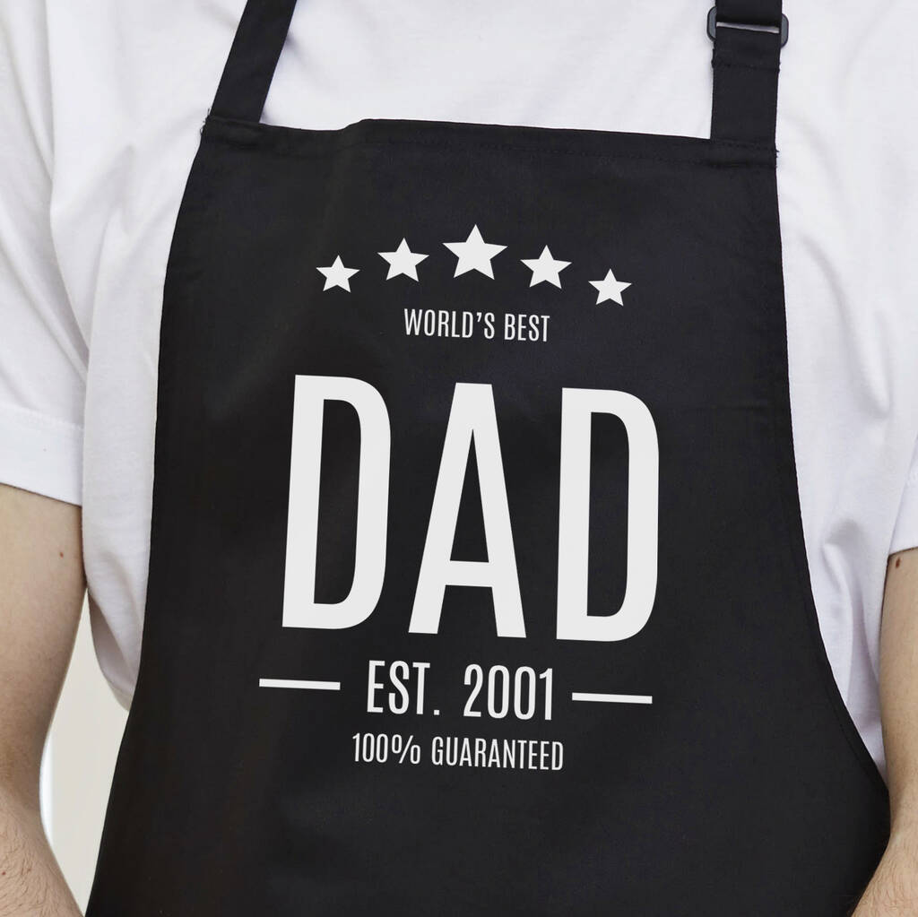 Personalised 'Best Dad' Apron By A Piece Of