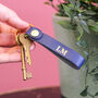 Personalised Leather Keyring Loop Gift For New Home, thumbnail 1 of 6