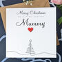 Personalised Handmade Christmas Card For Special Mother, thumbnail 1 of 4