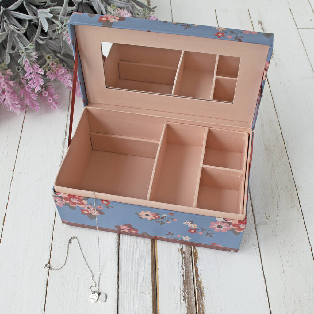 Personalised Children's Floral Jewellery Box By Solesmith