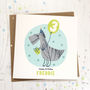 Personalised Sparkly Dinosaur Birthday Card, thumbnail 2 of 3