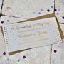 Personalised Gold Foil 'Weekend Away' Gift Voucher, thumbnail 3 of 4