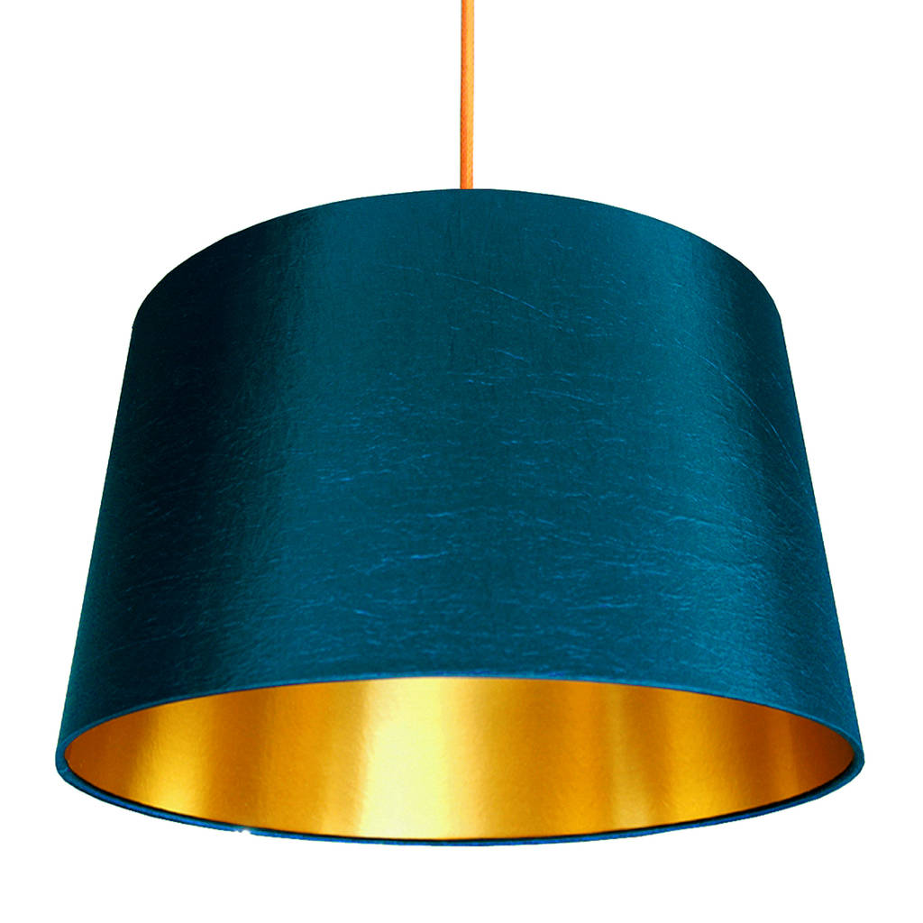 french-drum-lampshade-in-petrol-metallic-linings-by-love-frankie