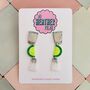 Tequila And Lime Resin Glitter Earrings / Funny Tequila Lover Gift / Mexico Vacation Jewellery, thumbnail 1 of 6