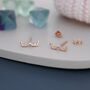 Sterling Silver Boob Breast Stud Earrings, thumbnail 4 of 12