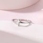 Sterling Silver Tiny Cross Ring, thumbnail 1 of 11
