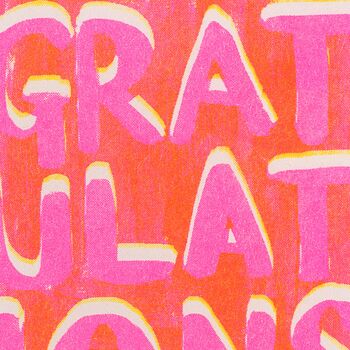 Congratulations Risograph Card, 3 of 3