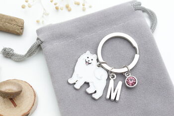 Pomeranian Personalised Keyring Dog Owner Gift, 7 of 9
