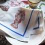 Set Of Six 'Adonis' Linen Napkins, thumbnail 12 of 12
