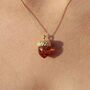 Sterling Silver Baltic Amber Acorn Necklace, thumbnail 3 of 12