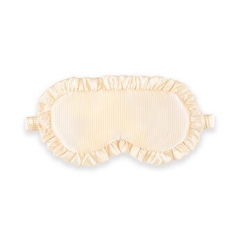 Silver Cloud Satin Frilly Sleep Mask Buttercup Collection, 2 of 4