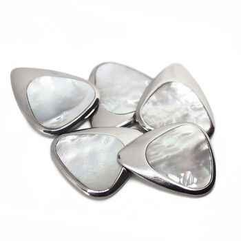 Titanium And Freshwater Pearl Guitar Pick + Gift Box, 6 of 8