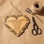 “Love Endures All Things” Bible Verse Heart Sign, thumbnail 5 of 6
