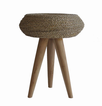 Seagrass Wicker Stool, 3 of 4