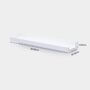 Floating White Ledge Shelf, thumbnail 4 of 5