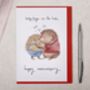 Hedgehog Anniversary Card, thumbnail 1 of 2