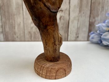 Handcrafted Monarch Butterfly Wooden Sculpture Ornament, 10 of 11