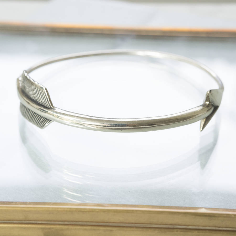 silver arrow bangle