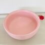 Antique Painted Pink Wooden Fruit Bowl, thumbnail 5 of 8