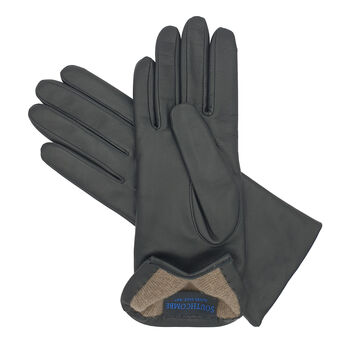 Tilly. Women's Cashmere Lined Leather Gloves, 4 of 12