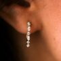 Created Brilliance Rose Lab Grown Diamond Hoop Earrings, thumbnail 1 of 10