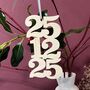 Personalised Christmas Date Decoration, thumbnail 5 of 9