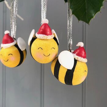 Christmas Set Of Bumble Bees, 2 of 6