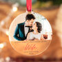 Personalised First Christmas As Wife Bauble With Photo, thumbnail 1 of 5