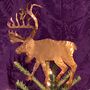 Handwrought Copper Reindeer Christmas Tree Topper, thumbnail 3 of 3
