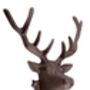 Huge Cast Iron Stag Head Coat Hook Wall Mounted 27cm, thumbnail 3 of 3