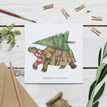 Tortoise Christmas Card, 2 of 4