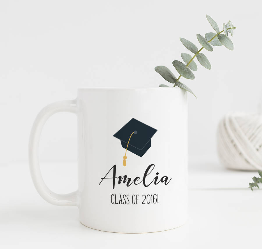Personalised Graduate Cap Graduation Mug By Chips & Sprinkles