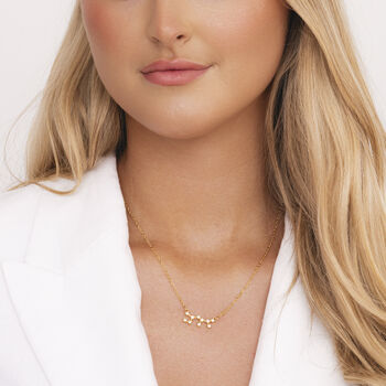 Sagittarius Gold Zodiac Constellation Necklace, 3 of 3