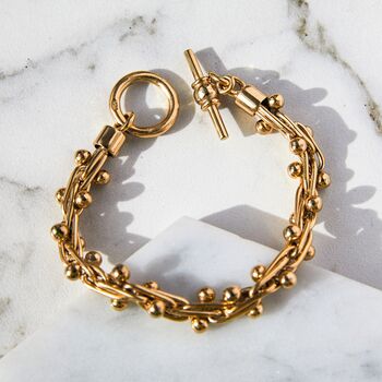 Peppercorn Gold Plated Sterling Silver Bracelet, 3 of 7