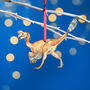 Wooden Oviraptor Dinosaur Christmas Tree Decoration, thumbnail 1 of 3