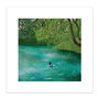 Swimming Pond Art Print By Rachel Victoria Hillis, thumbnail 3 of 8