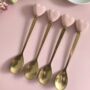 Pink Heart Fork Spoon Set, thumbnail 3 of 3