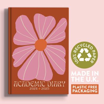 2024 25 Academic Diary | A5 Hardcover | Les Fleurs, 9 of 9