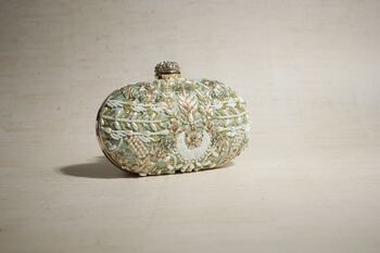 Aashna Mint Oval Embellished Clutch, 3 of 3