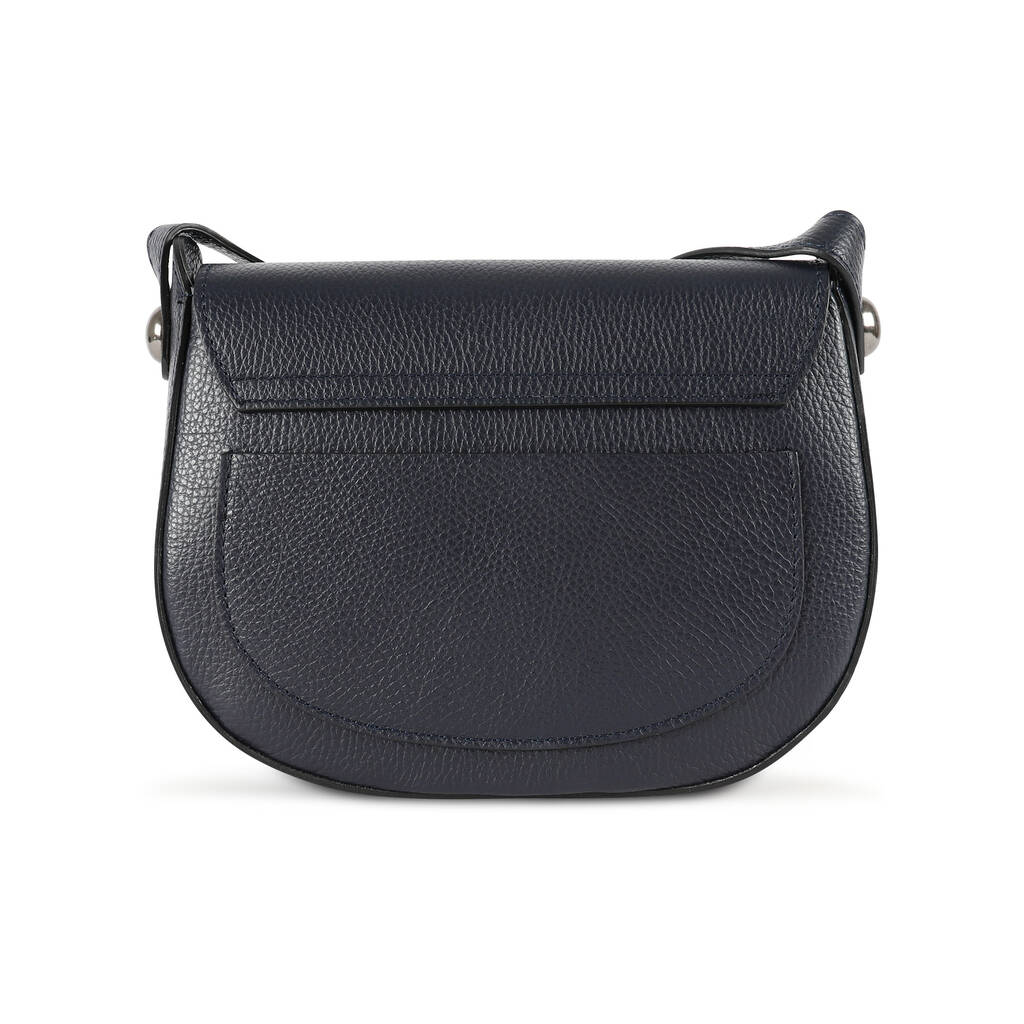 navy blue crossbody bag leather