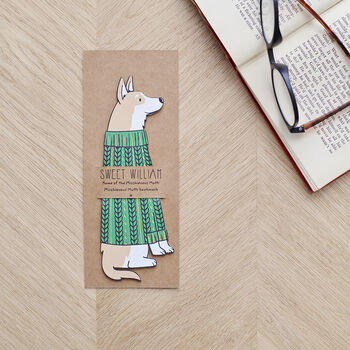 Corgi Dog Bookmark Personalisation Available, 5 of 7