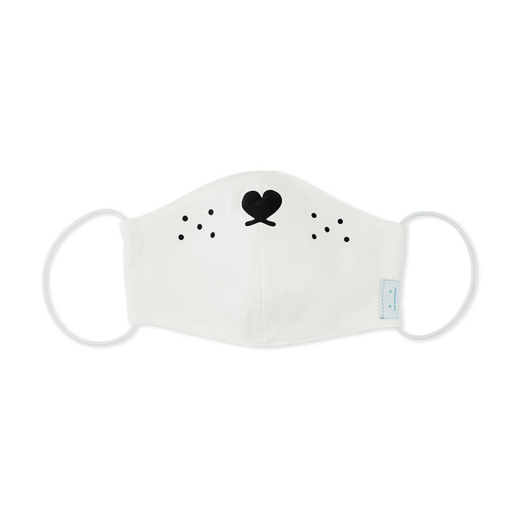 White Animal Inspired Adult Face Mask By Noodoll | notonthehighstreet.com