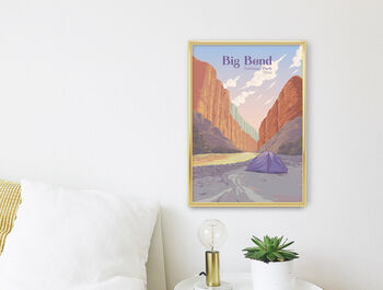 Big Bend National Park Travel Poster Art Print, 2 of 8