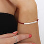 Personalised Sterling Silver And Silk Twist Bracelet, thumbnail 1 of 4