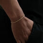 Gold Plated Rope Bracelet Chain Mens Steel Bracelet, thumbnail 1 of 10