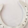 Personalised Bee And Flower Lucky Wedding Horseshoe, thumbnail 9 of 12