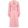Eva Dress In Blossom Pink Vintage 1940s Style, thumbnail 1 of 2