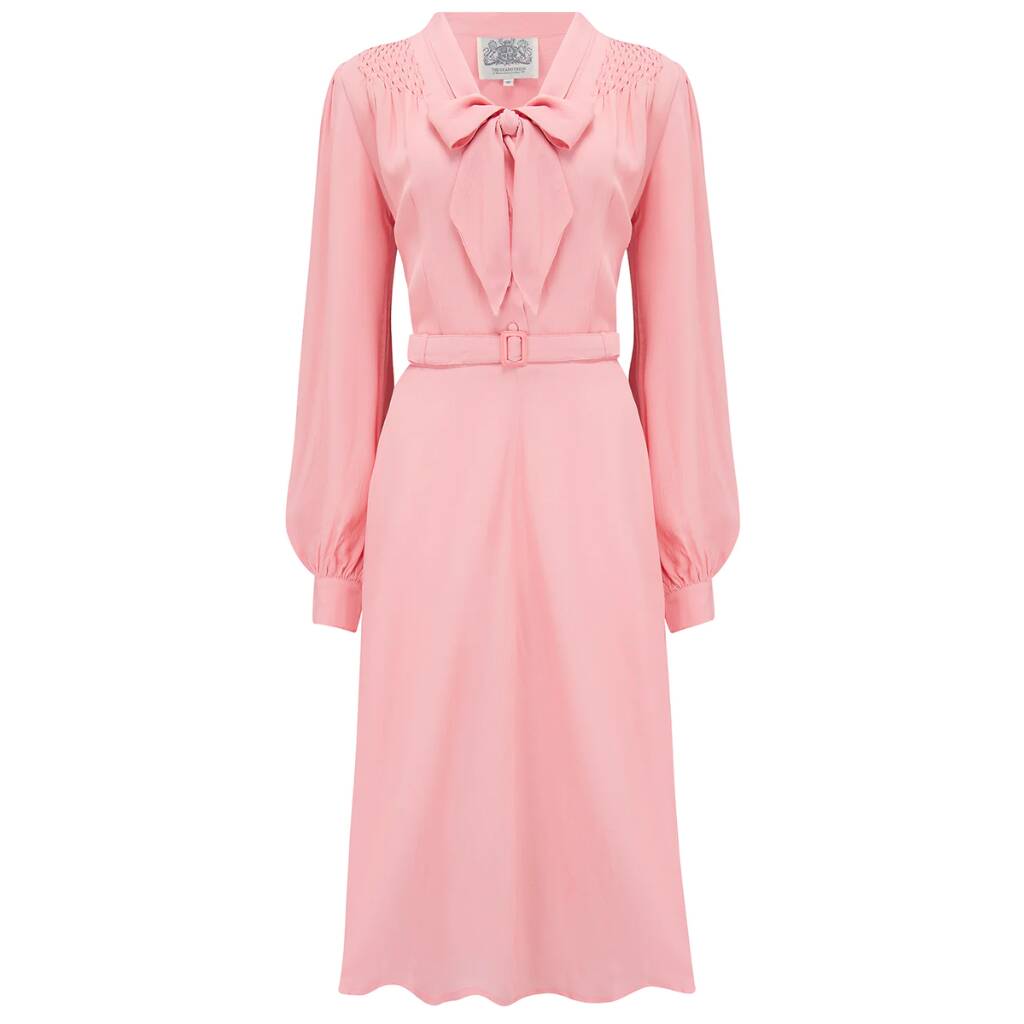 Eva Dress In Blossom Pink Vintage 1940s Style By The Seamstress of ...