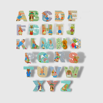 Personalised Alphabet Door Letter New Baby Card, 8 of 8